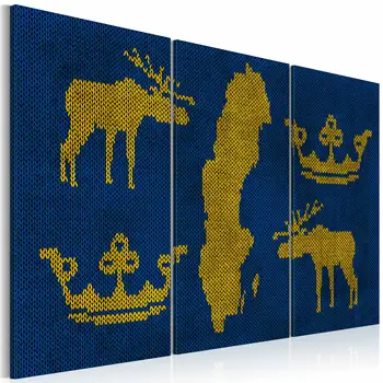 

Table-The Kingdom of Sweden-triptych-120x80