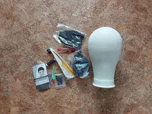 Alileader-Cabeza de Maniquí de entrenamiento, cabeza de bloque de lienzo, soporte para pelucas, envío gratis, Porta agujas