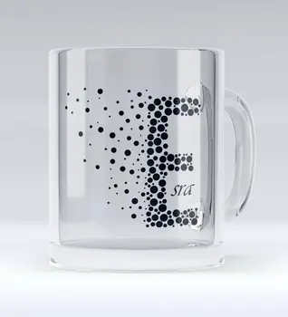 

Personalized Letter Glass Mug Bardak-5