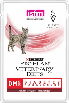 

Pro Plan Veterinary Diets Diabetic Management пауч for cats when сахарном Diabete (pieces in sauce), Beef, 40*85 C