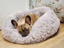 Dog-Bed Large Kennel-Sleeping-Bag Pets Cat Round Washable Plush Soft Little-Medium Long