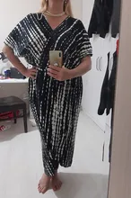100% de algodón para mujer, Vestido tipo Kimono con cinturón propio, a rayas negras, para playa, Q1225, 2021