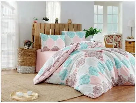 

Easy to Be Ironed Duvet cover set Double Personality Andalucia Turquoise