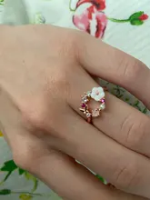 Anillo de boda con diseño de flores y mariposas para mujer, sortija de boda con circonita de oro rosa, Glamour, regalo para niñas, joyería creativa