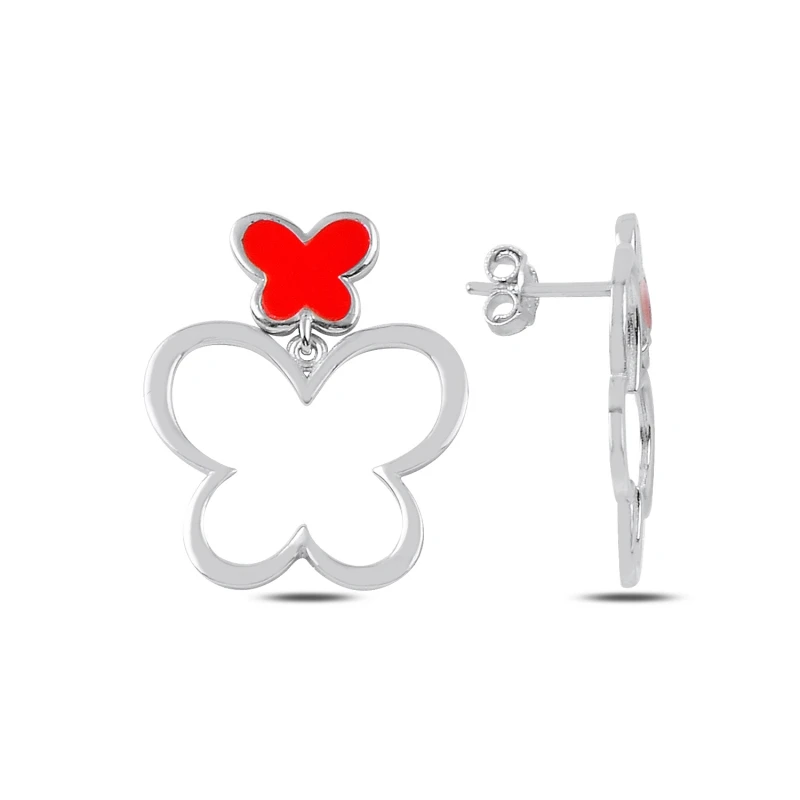 

Armagano Enamel Butterfly Dangle Earrings