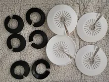 Cover-Plate Decorative-Cover Faucet Water-Pipe for Angle-Valve Wall-Hole Round Plastic