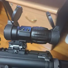 WIPSON-Mira 3X telescópica para rifle, objetivo con lupa óptica, compacto, con cubierta abatible, para arma de caza de 20mm