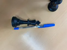 Chess-Pieces-Set Competition Plastic Medieval King-Height International 32 Standard 