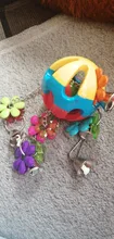 Juguetes Para loros y aves, accesorios para mascotas, soporte de oscilación, jaula de periquito, cuentas coloridas, campanas, juguetes de columpio para morder