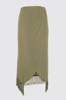 

Trendyol Tassel Detail Viscose Skirt TBESS20ET0352