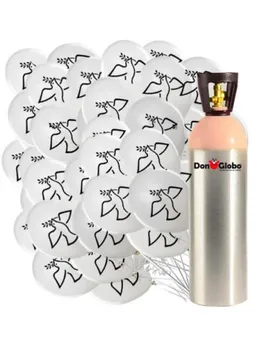 

1000 Balloons Dia peace Dove with Helium Bottle