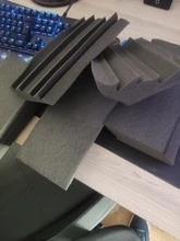 Padding Bass-Trap Acoustic Studio Insulation Wall-Foam Soundproofing Black NEW Price