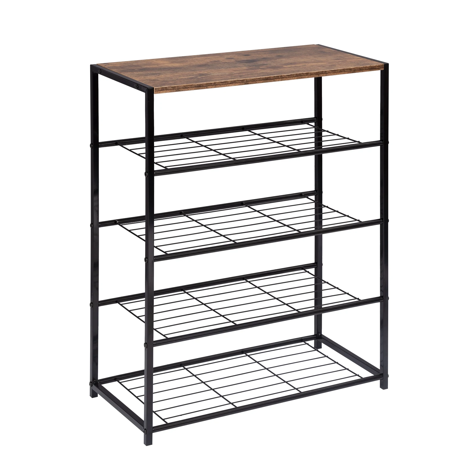 1pc Stofdicht Schoenenrek 4 Tier Schoen Bench Met Zetel Staande Metalen