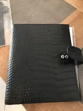 Moterm Luxe-planificador de anillos A5 con carpeta de anillos de 30mm, Agenda, organizador de granos Crocs, diario, Bloc de notas, cuaderno de bocetos