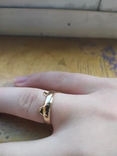 Jisensp-anillo ajustable con diseño de gato para mujer, Linda pata de gato, joyería para dedo, regalos de cumpleaños