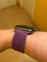 Correa de nailon trenzado para Apple watch, correa elástica de 44mm, 40mm, 38mm y 42mm, serie iWatch 3, 4, 5, se, 6
