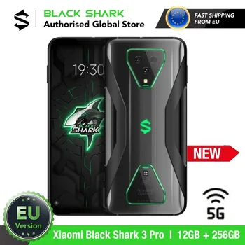 Перейти на Алиэкспресс и купить Смартфон Xiaomi Black Shark 3 Pro 256 ГБ ROM 12 Гб RAM 5G (абсолютно новый, герметичный) blackshark, blackshark3pro, версия ЕС
