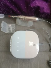 Nuevo diseño de lijadora eléctrica de uñas, 35000 RPM, máquina de manicura de Metal con pantalla HD, equipo de arte de uñas