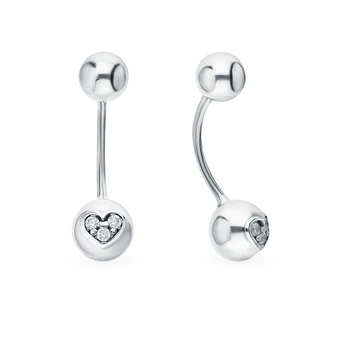 

Silver earrings with cubic zirconia sunlight sample 925