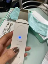 ANLAN-Limpiador ultrasónico facial de 45ºC, depurador ultrasónico por calor,45ºC, pala eléctrica exfoliante, cuidado térmico de la piel facial, limpiador de poros, estiramiento