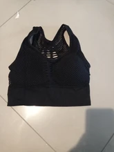 Medio de las mujeres de malla de apoyo Cruz de seguridad, extraíble tazas Deporte Tops sujetador la libertad sin Yoga Running deportes Bras