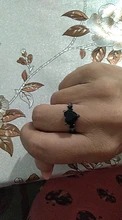 Anillo de circonia cúbica con forma de corazón negro para parejas, sortija, Zirconia, circonita, zirconita, zirconita, circón, estilo romántico, Popular, aniversario de boda
