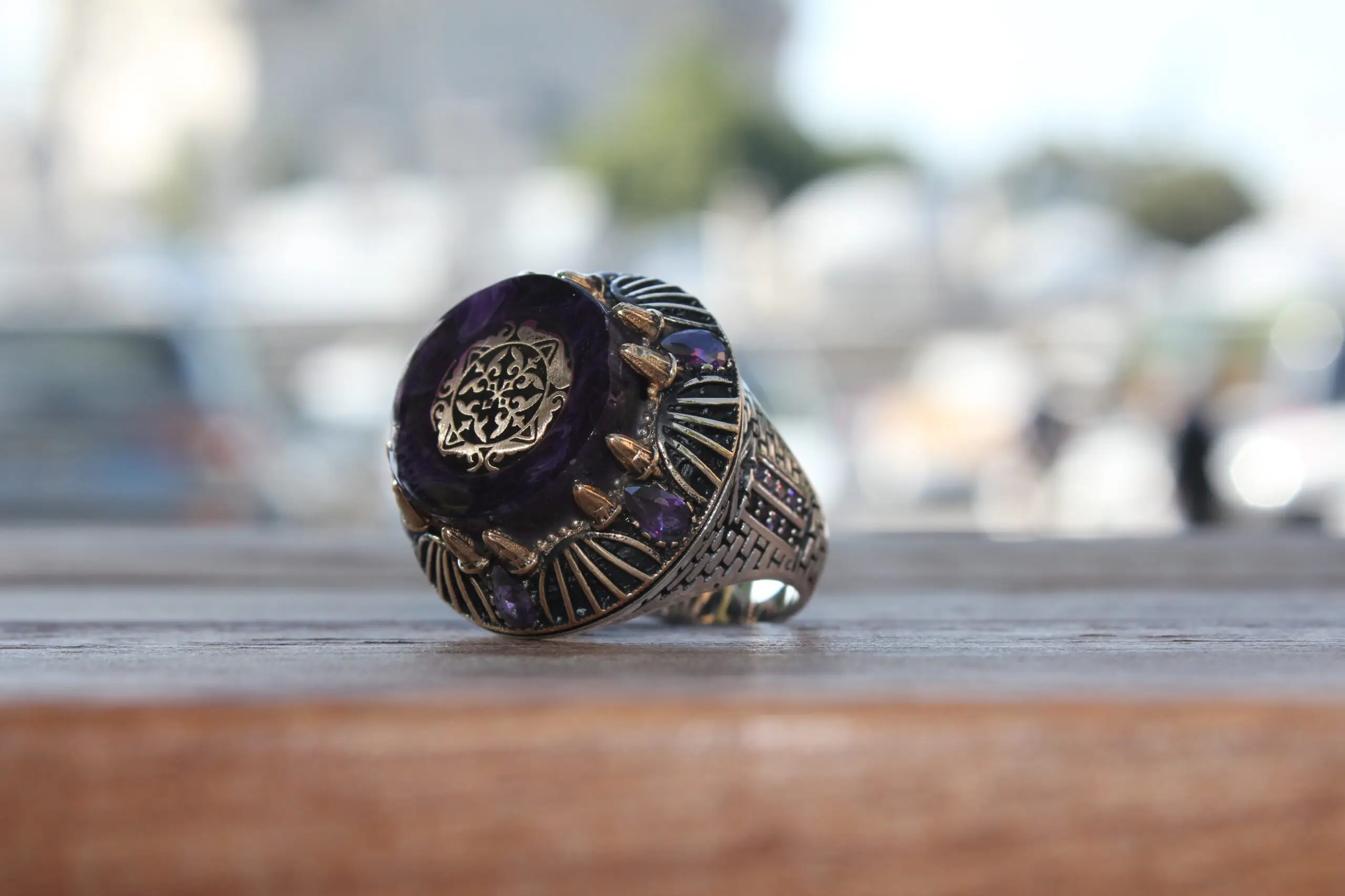 

Purple Stone Galata Ring Fashion Turkish Premium Quality Handmade Jawelery