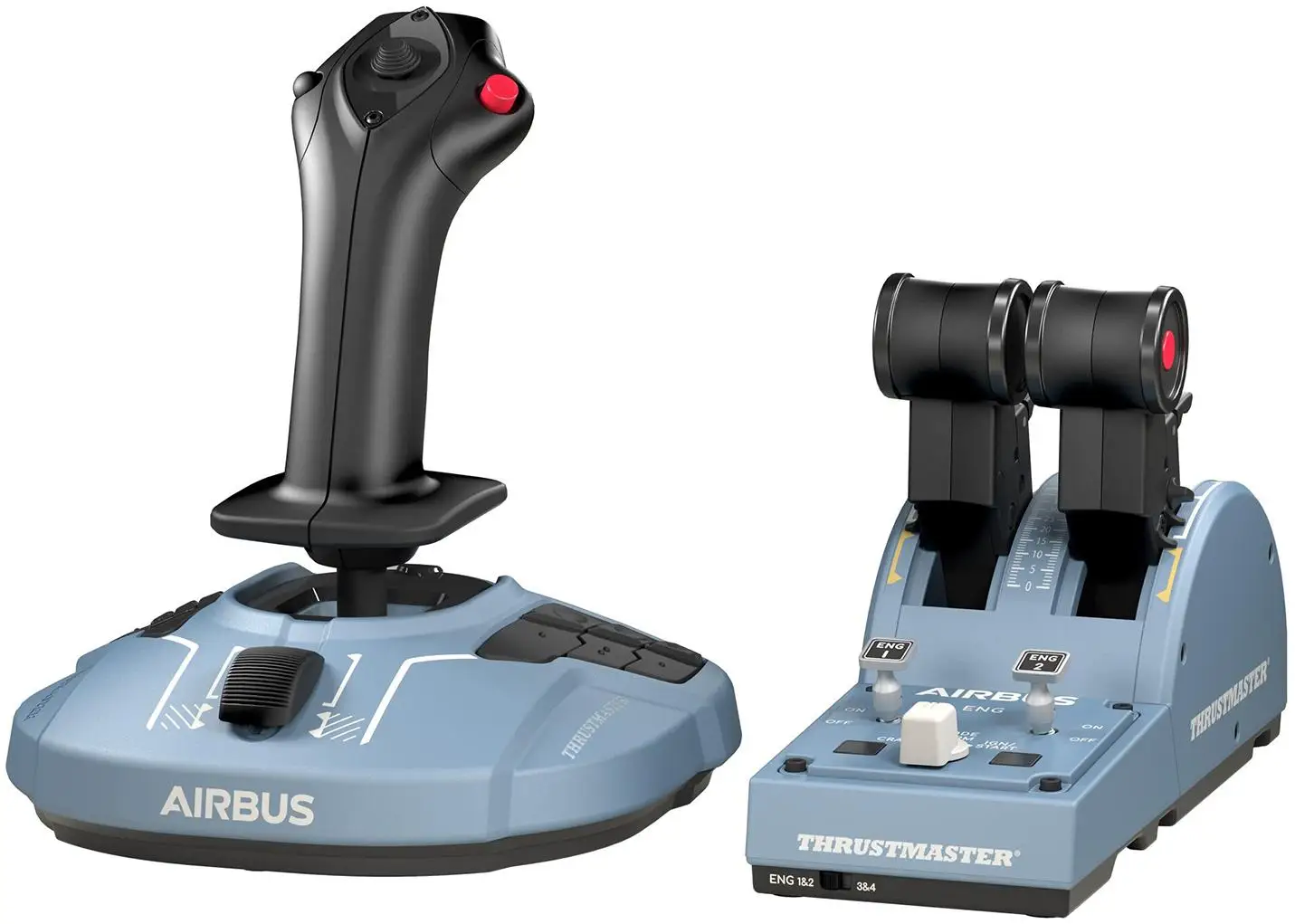 Блок рычагов для авиа и космических симуляторов + Джойстик Thrustmaster TCA Officer Pack Airbus