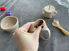 Juego de 5 uds. De cuencos de silicona para bebé, juegos de vasos, sin BPA, cuchara impermeable, alimentación antideslizante, tazón de silicona, vajilla, productos para bebé