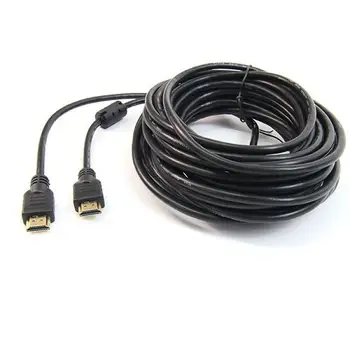 

Cable Hdmi ethernet 1.4 contactos dorados con ferrita 20 M Negro