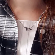 Collar de acero inoxidable con las letras del zodiaco, joyería de 12 Constelaciones, Virgo, Leo, Taurus, Gemini, cáncer, constelaciones inglesas