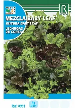 

Semence for planting vegetable mix BABY LEAF-LECHUGAS cutting board