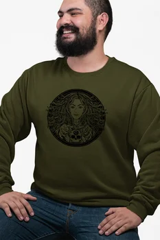 

Angemiel Wear Medusa And Kurukafatası Green Men 'S Sweatshirt