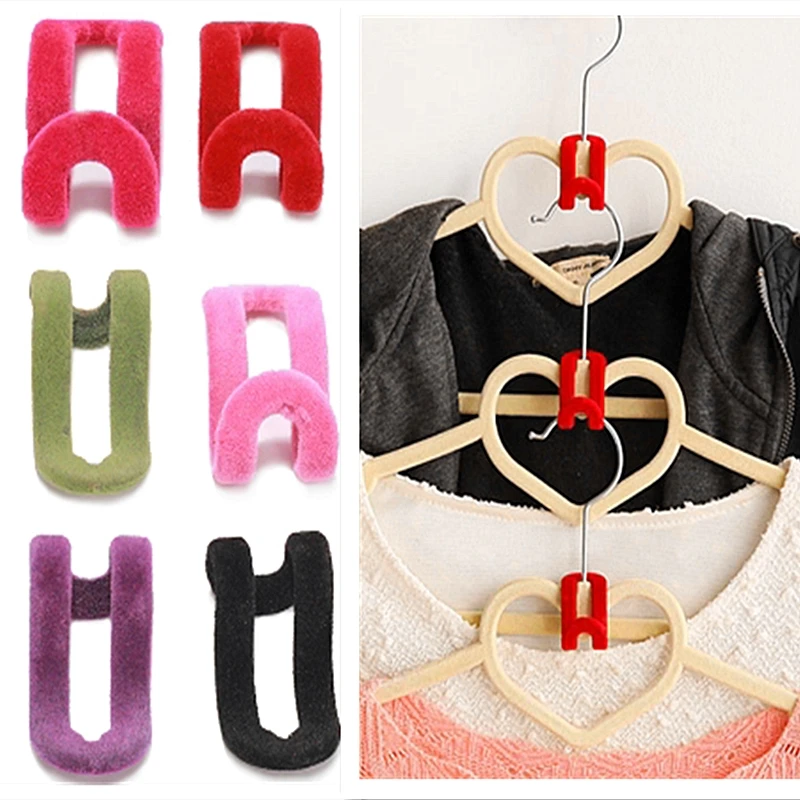 

Magic Hanger Special Flocking Mini Hook Anti-skid Hook Mini Flocking Clothes Hanger Closet Flocking Holder Free Shipping