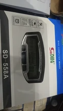 SunDing-ordenador LCD para bicicleta, odómetro, velocímetro, funciones de luz, 558A