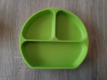 Platos de silicona con ventosa para Bebé y Niño, vajilla de placa frontal con sonrisa para bebé, juego de vajilla para bebé