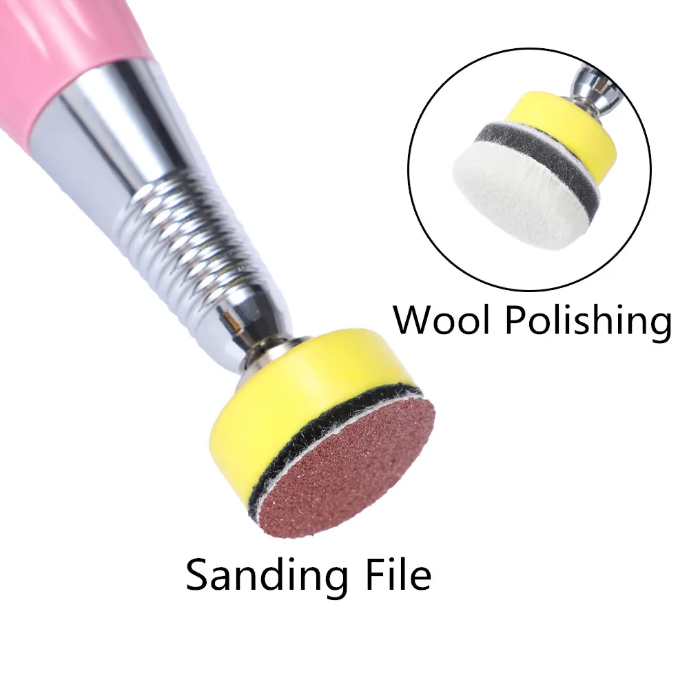 Replaceable Sandpaper Disc Cuticle Callus Remove Tool TP #80#120#180 For Electric Foot File Callus Hard Dead Skin Pedicure Tools
