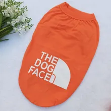 Camiseta de verano para perro grande, chaleco de diseño para Chihuahua, Bulldog Francés, disfraz de moda para cachorro, cara de perro, Primavera