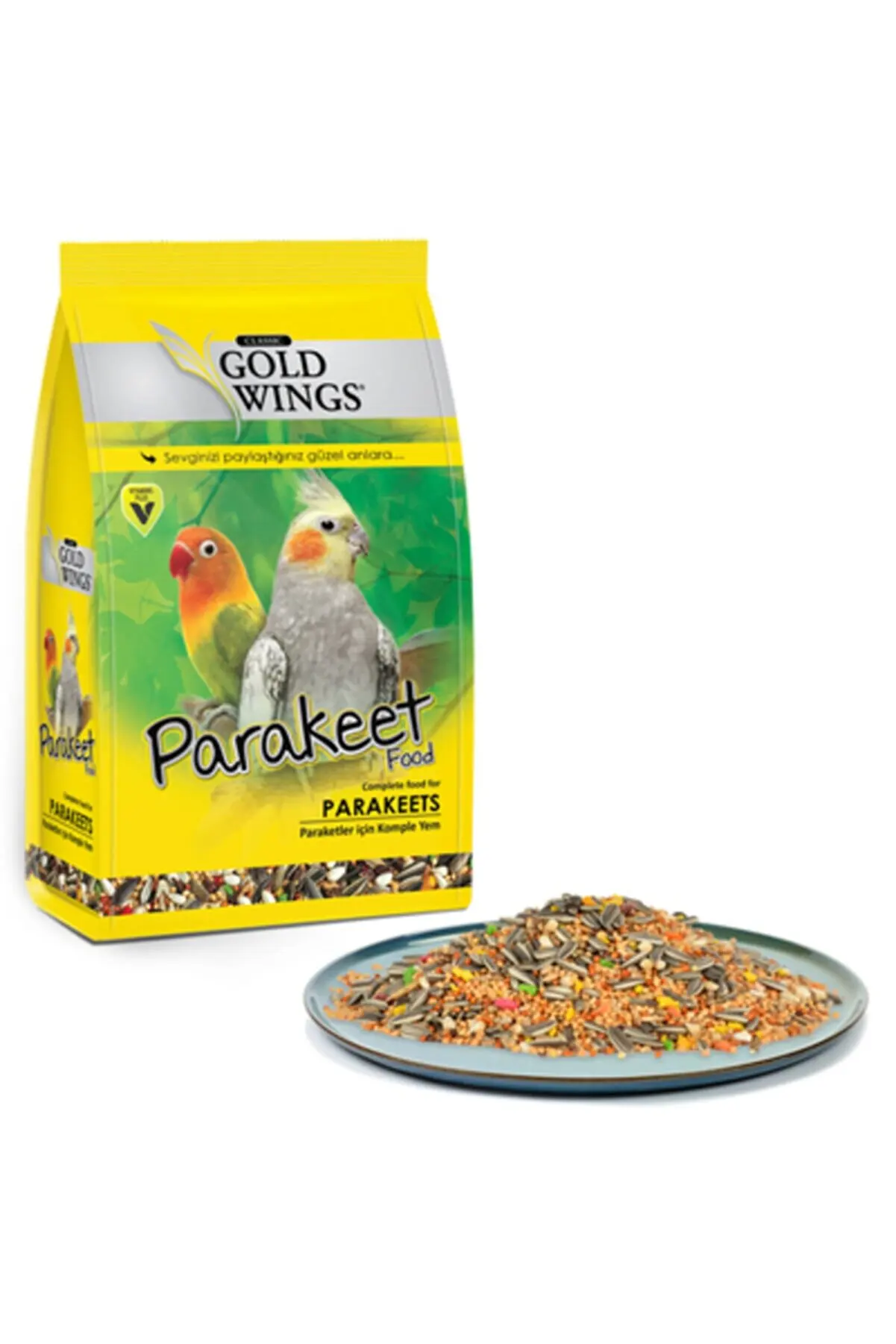 

Gold Wings Classic Parakeet Food 500 gr Complete Food For Adult Parakeet Delicious Popular Reliable Good Quality