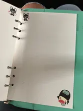 Hojas sueltas Kawaii A5 A6, recambio de papel, carpeta espiral, índice de páginas internas, planificador diario semanal mensual, Agenda, 2021, 45 hojas