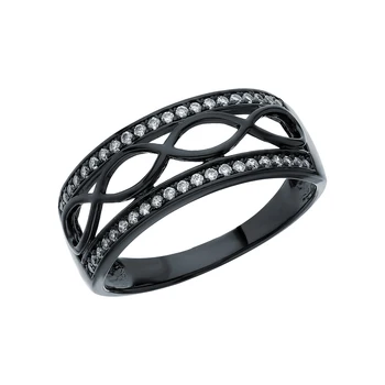 

Silver ring with cubic zirconia sunlight