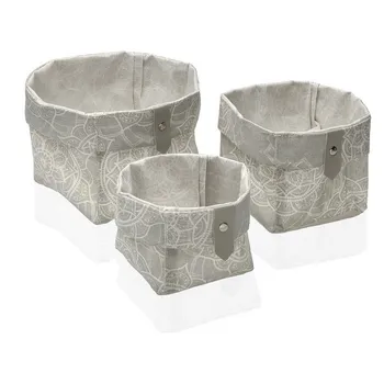 

Basket set Mandala Textile Polyester (3 Pieces) (14 x 14 x 14 cm)