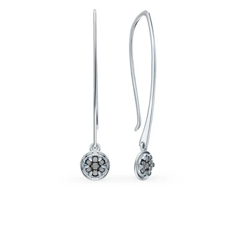 

Gold earrings with diamonds sunlight sample 585