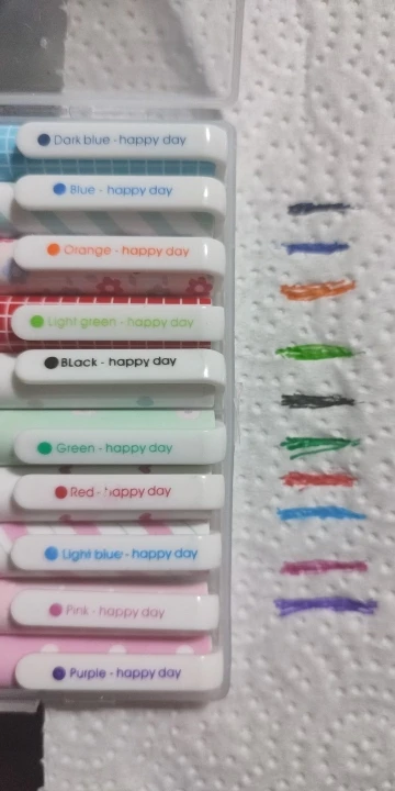 6/10 Pcs Colored Ink Pens Set Cute Mini Writing for Boy Girl