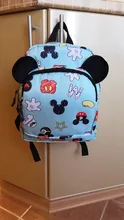 Mochila de moda de Disney para niños y niñas, morral Escolar de Mickey Mouse para guardería, morral de viaje pequeño de 3 a 6 años