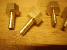 Adaptador de acoplador de junta de conector de cobre, manguera de latón, 4mm, 6mm, 8mm, 10mm, 19mm, 1/8 , 1/4, 1/2 , 3/8, BSP, hilo femenino