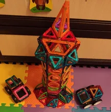 ZKZC-bloques de construcción magnéticos de gran tamaño para niños, juego de bloques de construcción de diseñador magnético, 180 Uds., Juguetes DIY para niños, regalos