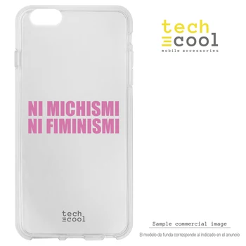 

FunnyTech®Stand case Silicone for IPhone X/XS L Feminism machismo humor Clear