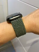 Correa de tela de nailon trenzada para Apple Watch, pulsera elástica de 44mm, 40mm, 38mm y 42mm para iWatch Series 6 SE 5 4 3, 2020