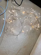 Lights Led-String Battery-Operated Firecracker Fairy Party Copper-Wire Christmas-Window
